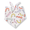 squiggly ween dog bandana | rainbow