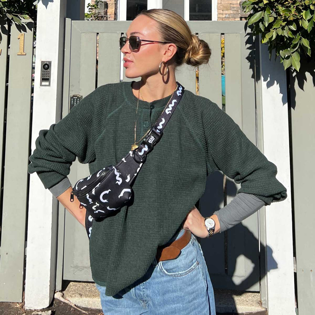 squiggly ween fanny pack - bean goods