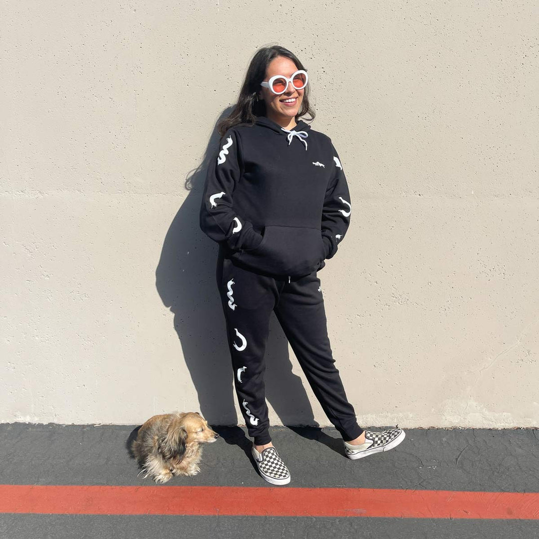 squiggly ween sweatsuit bundle | black - bean goods