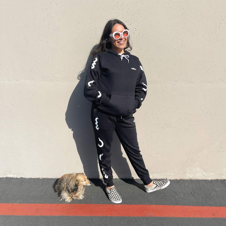 squiggly ween sweatsuit bundle | black - bean goods