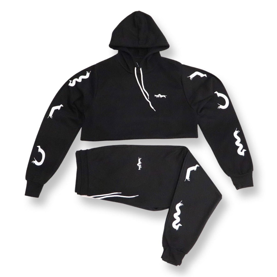 squiggly ween sweatsuit bundle | black - bean goods