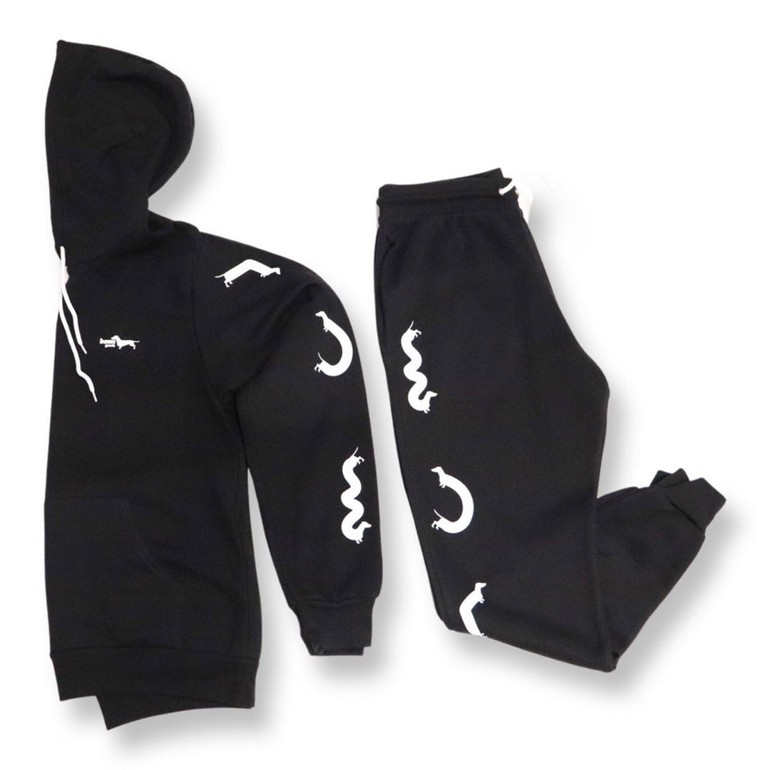 squiggly ween sweatsuit bundle | black - bean goods