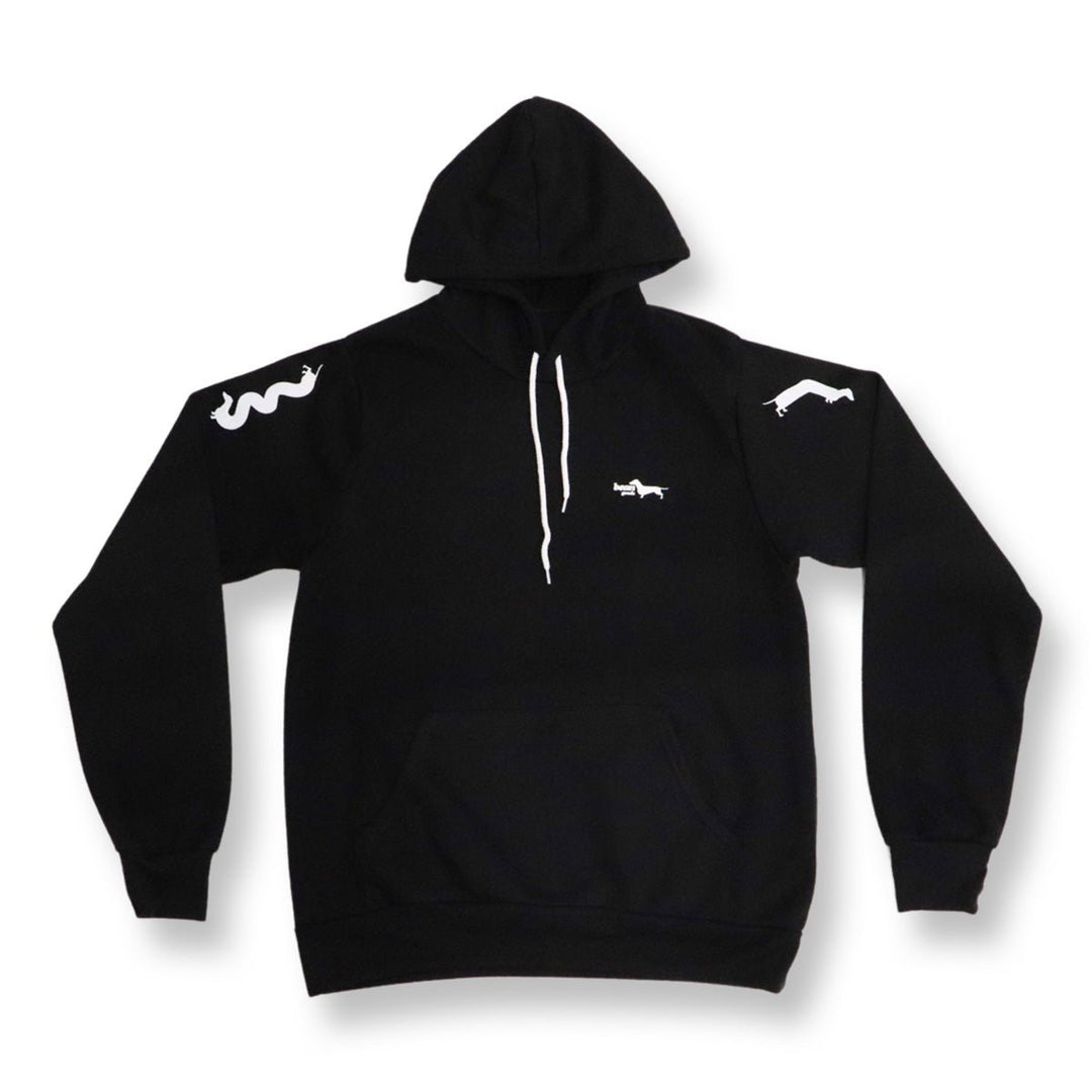 squiggly ween unisex hoodie | black - bean goods