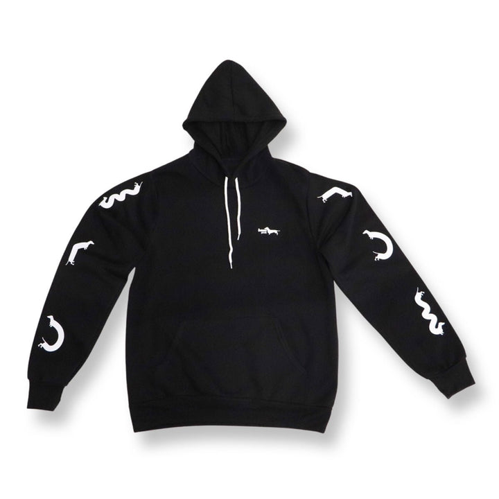 squiggly ween unisex hoodie | black - bean goods