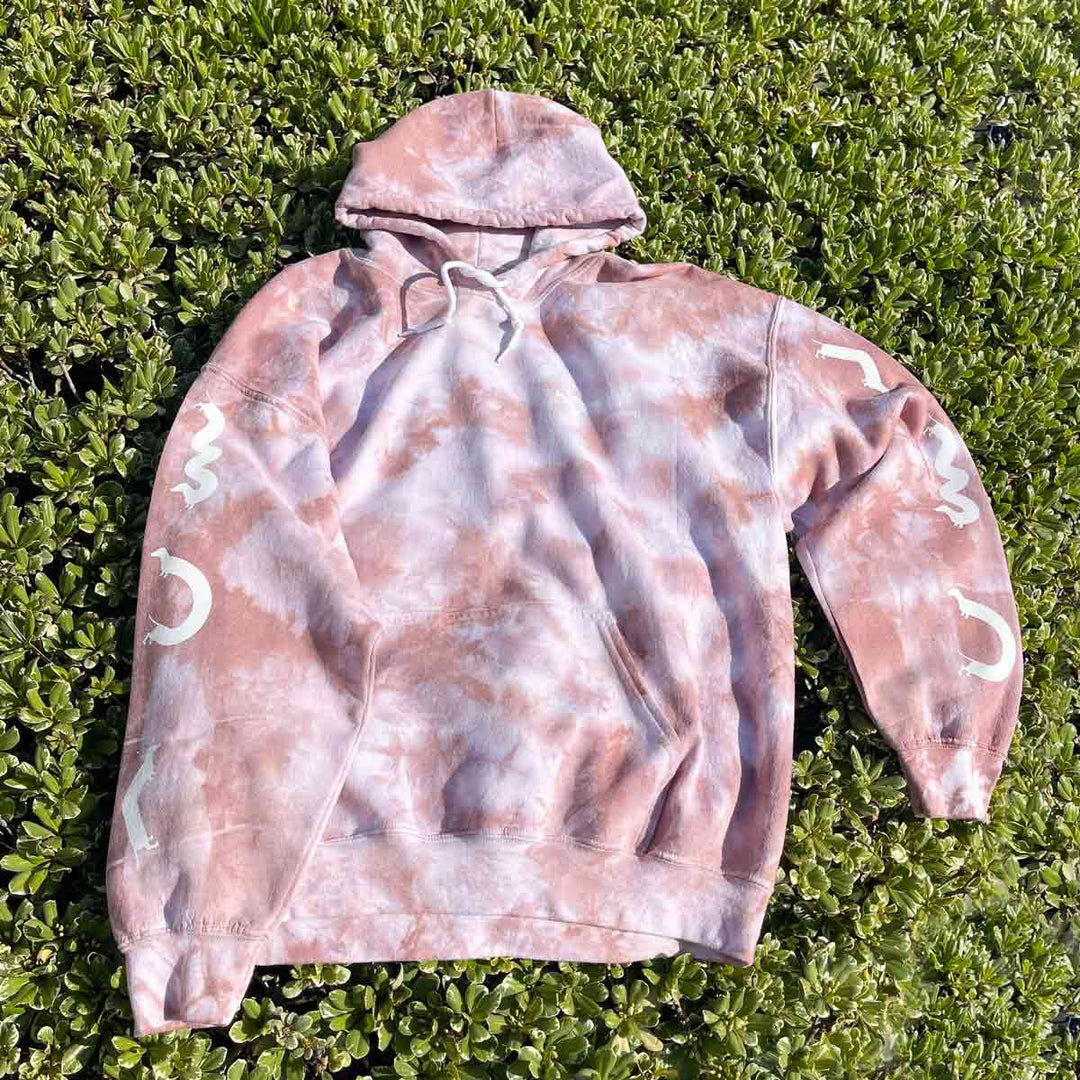 squiggly ween unisex hoodie | tie-dye - bean goods