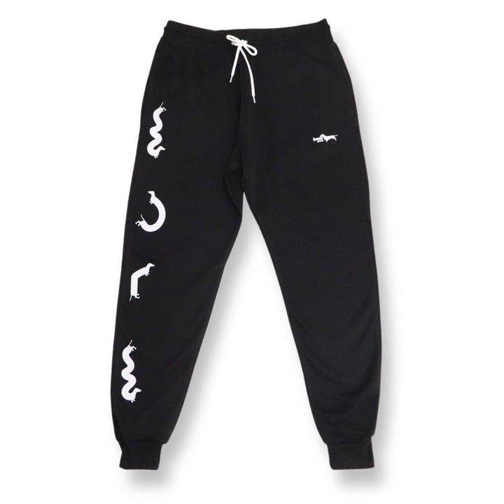 squiggly ween unisex sweatpants | black - bean goods