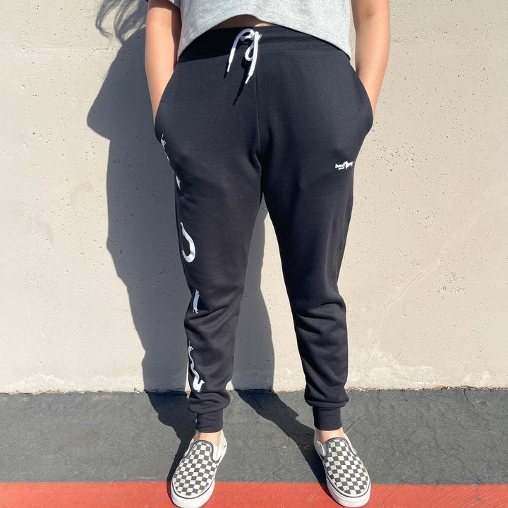 squiggly ween unisex sweatpants | black - bean goods