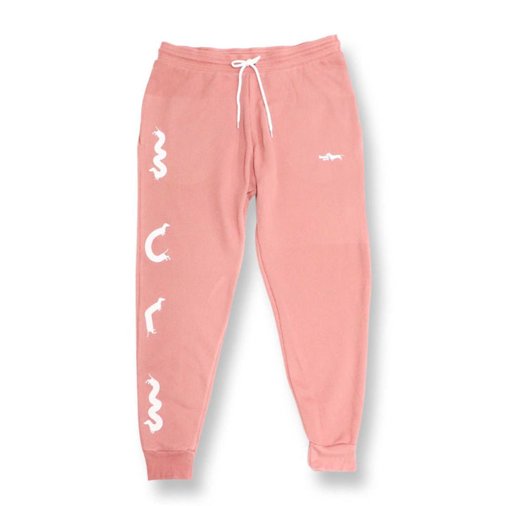 squiggly ween unisex sweatpants | dusty rose - bean goods