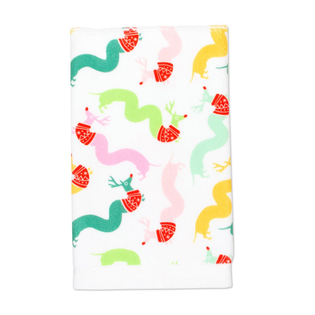 squiggly weendeer hand towel - bean goods