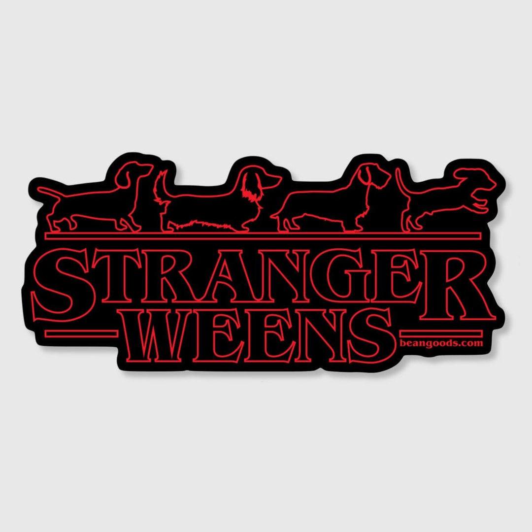 stranger weens sticker - bean goods