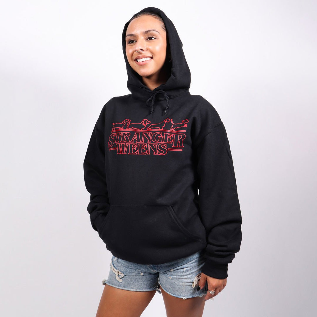 stranger weens unisex hoodie | black - bean goods