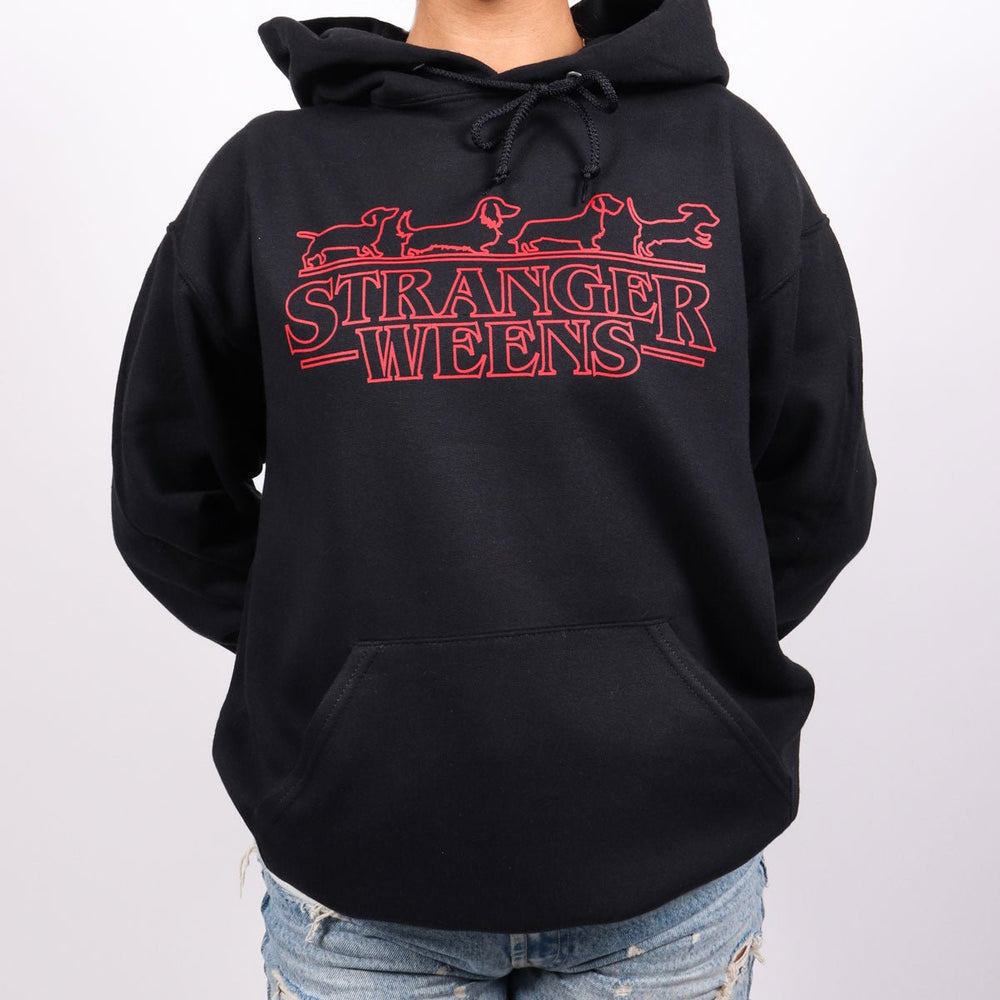 stranger weens unisex hoodie | black - bean goods