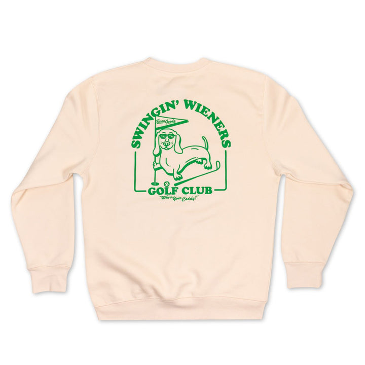 swingin' wieners golf club unisex crew sweatshirt - bean goods