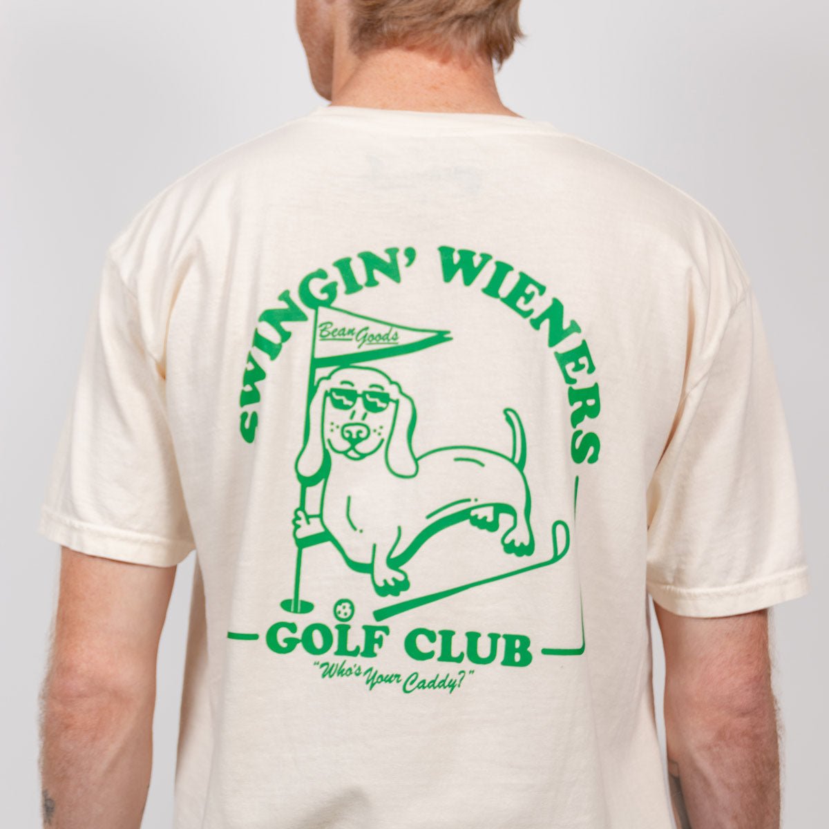 ❤️ANTI DIRTY GOLFER CLUB Tシャツ XL ホワイト Swingin' Wieners Golf Club Tee | Dachshund Clothing