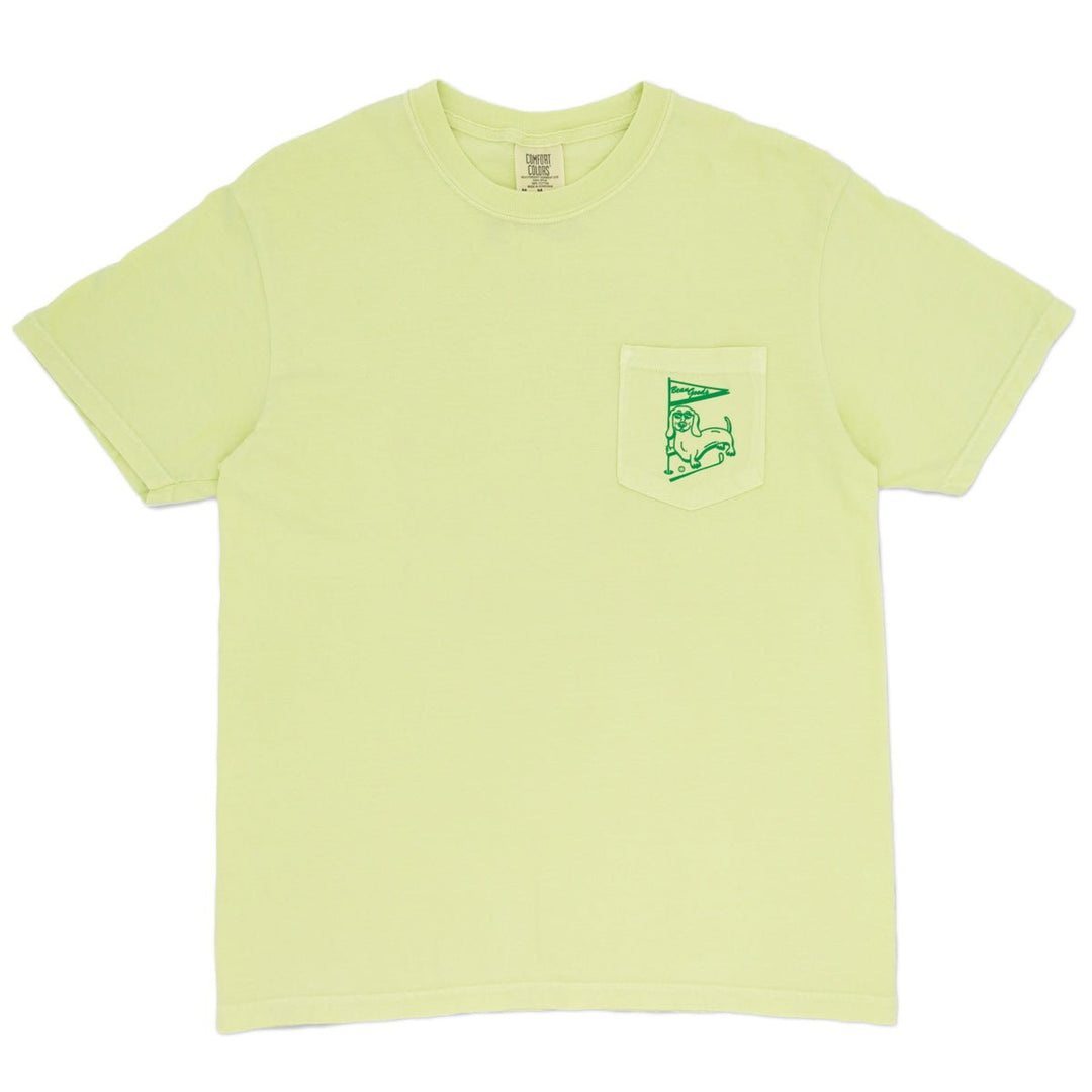 swingin’ wieners golf club unisex pocket tee | birdie green - bean goods