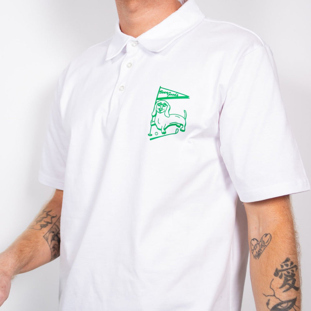 swingin' wieners golf club unisex polo - bean goods