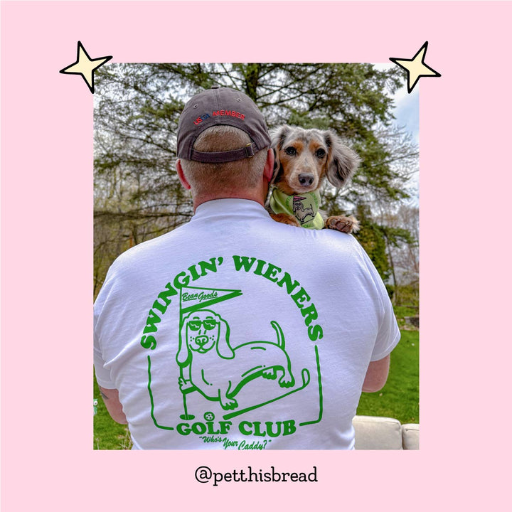 swingin' wieners golf club unisex polo - bean goods