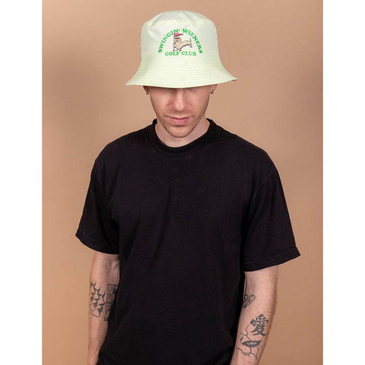 swinging wieners golf club bucket hat - bean goods