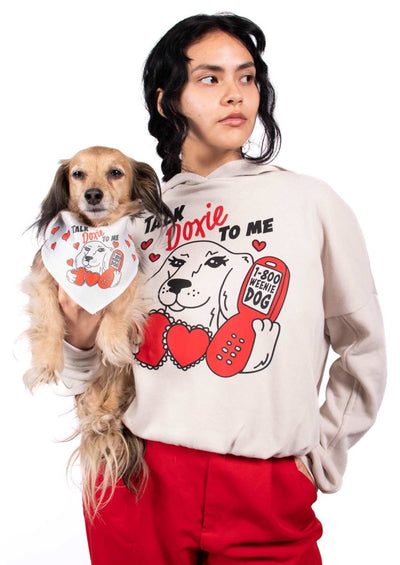talk doxie to me dog bandana - bean goods