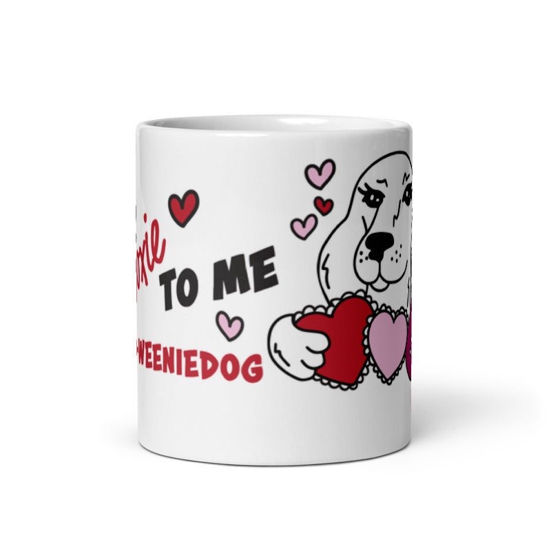 talk doxie to me mug - bean goods