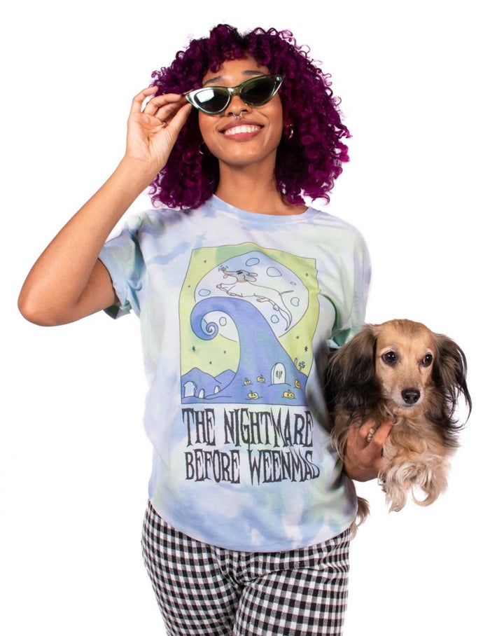 the nightmare before weenmas unisex tee | tie-dye - bean goods