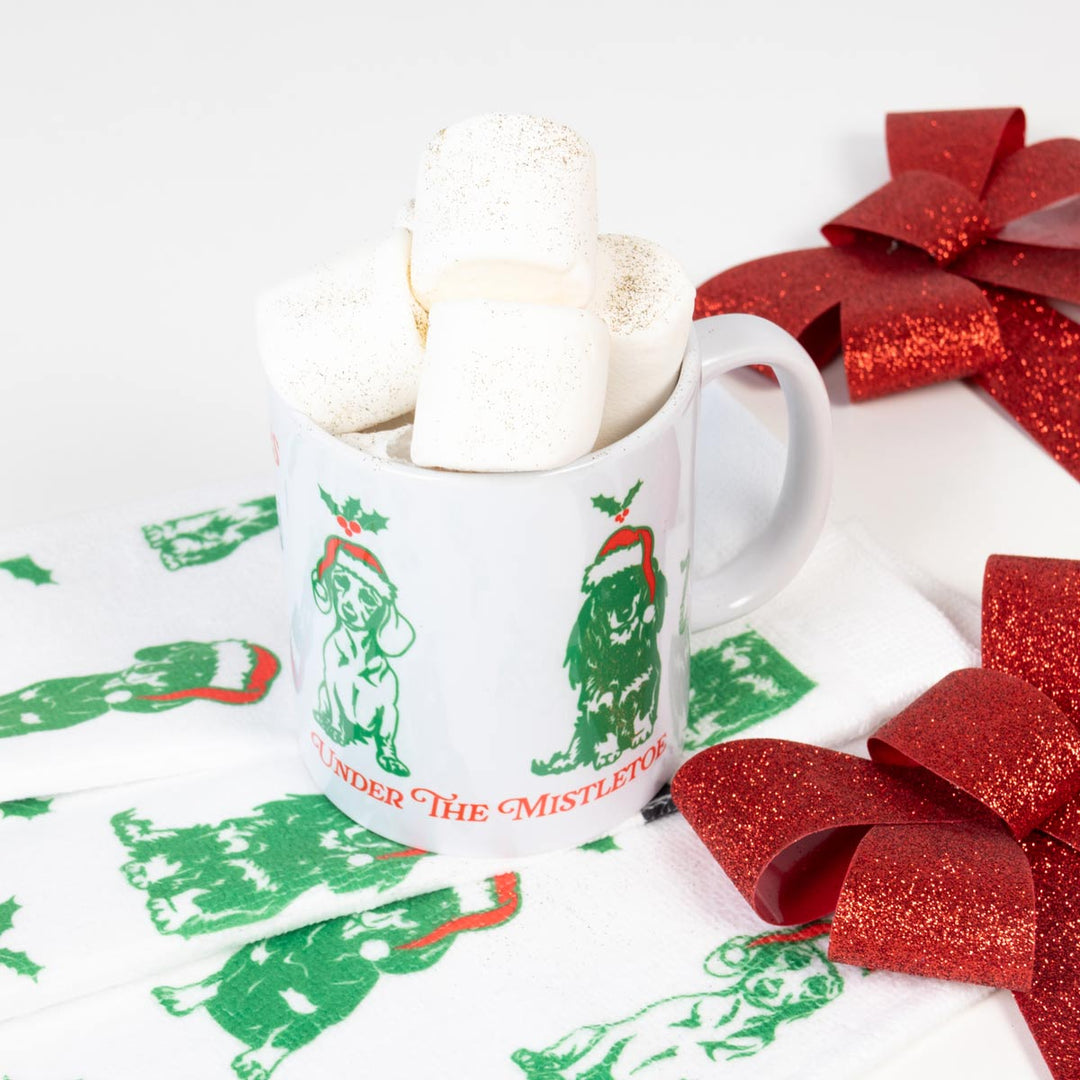 under the mistletoe mug - bean goods