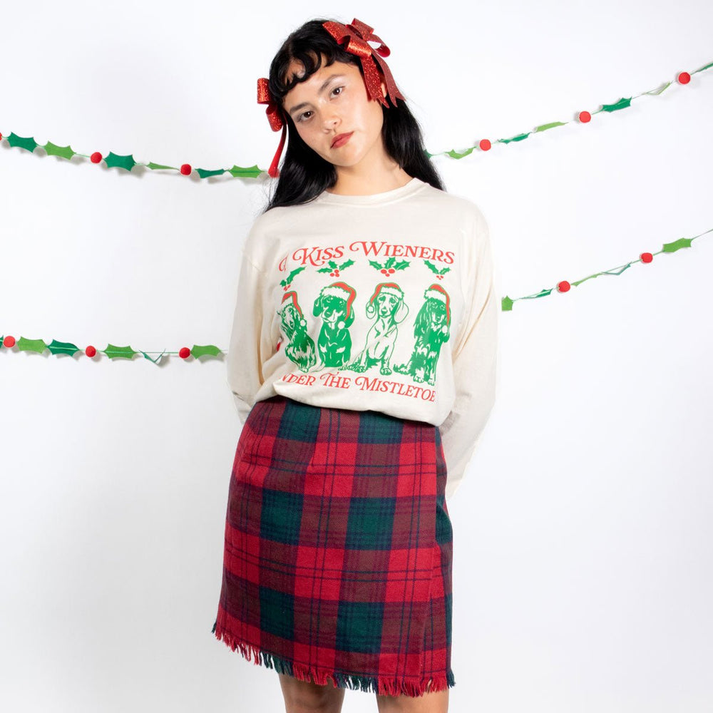 under the mistletoe unisex long sleeve tee - bean goods