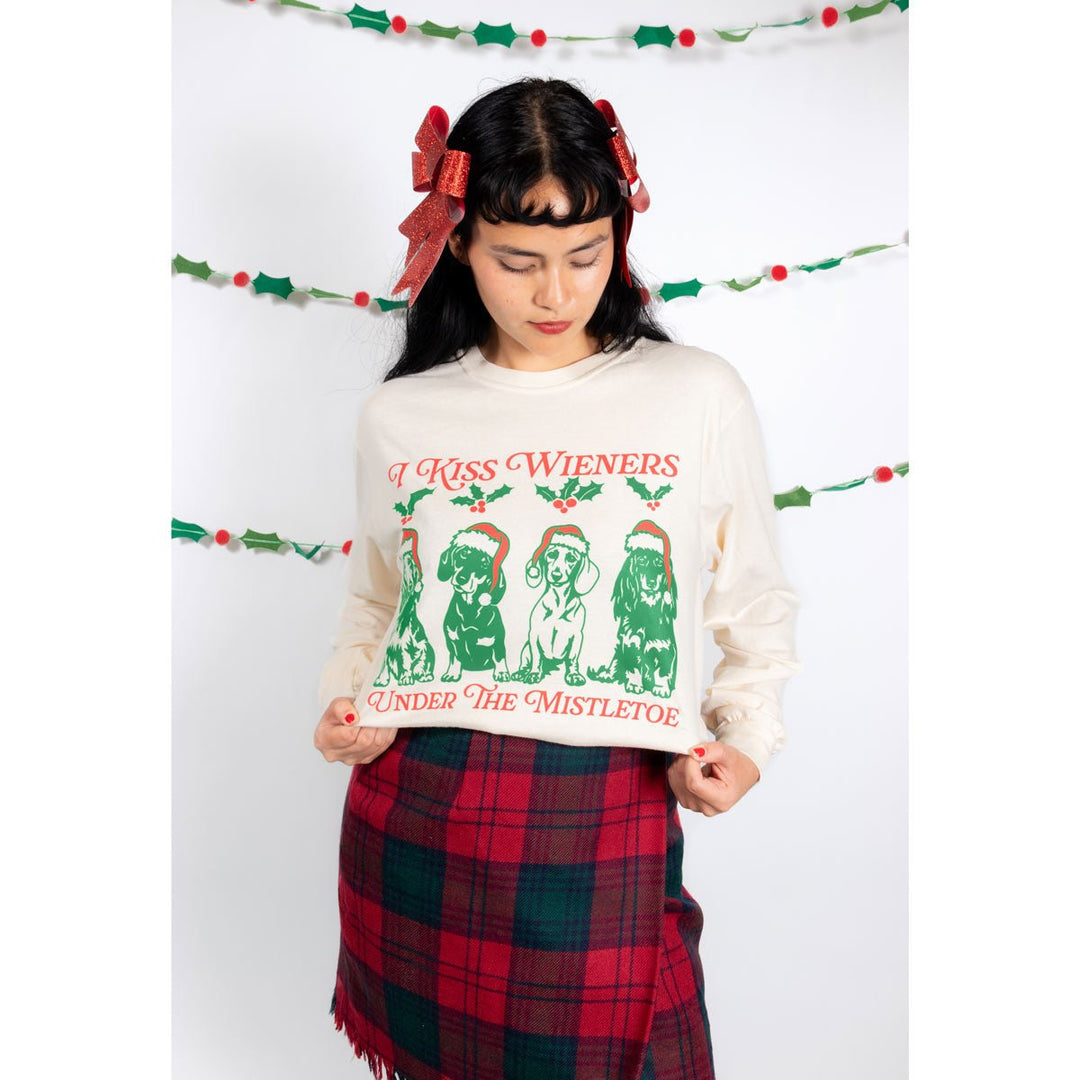 under the mistletoe unisex long sleeve tee - bean goods