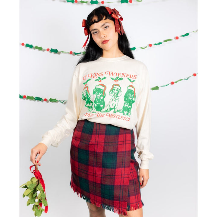 under the mistletoe unisex long sleeve tee - bean goods