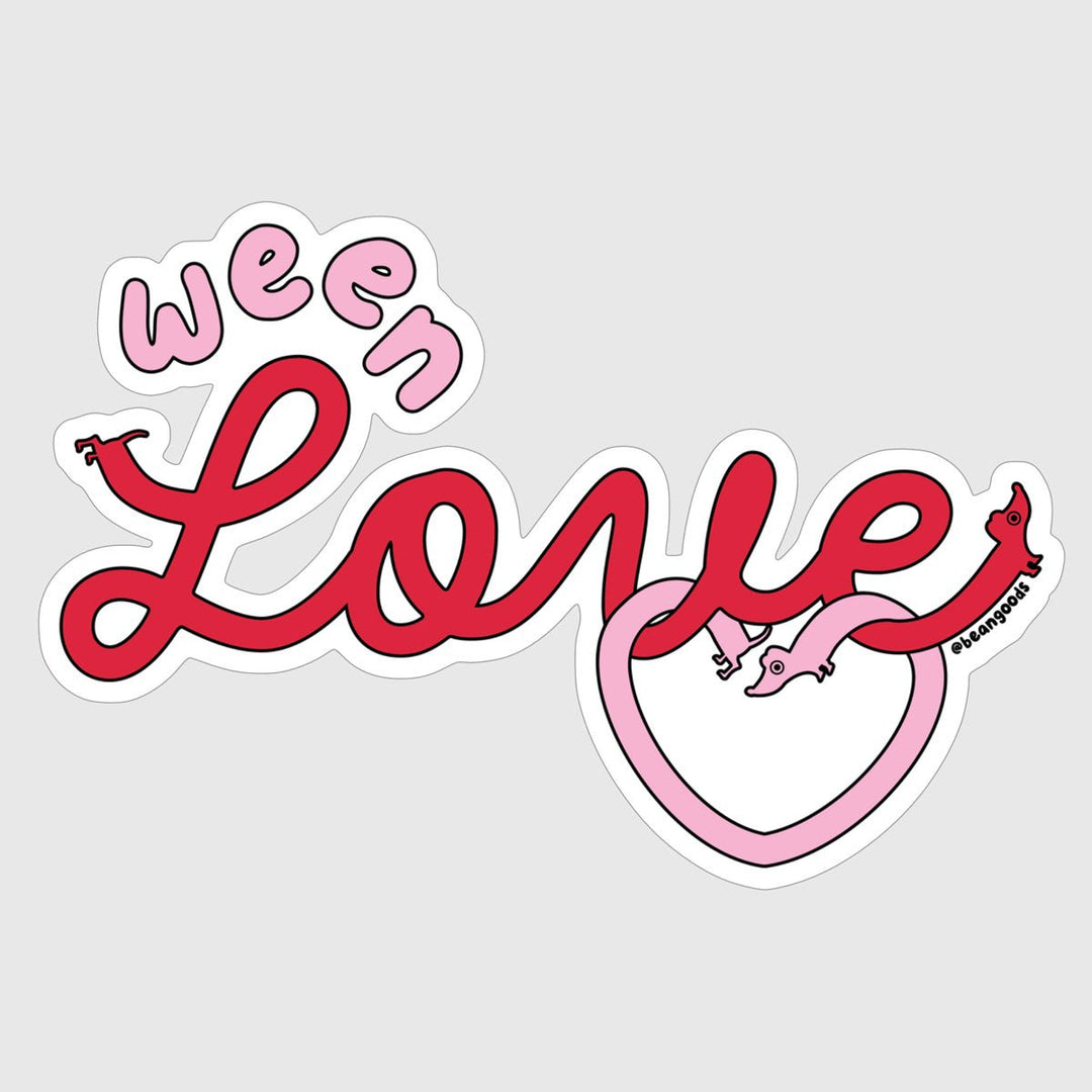 ween love sticker - bean goods