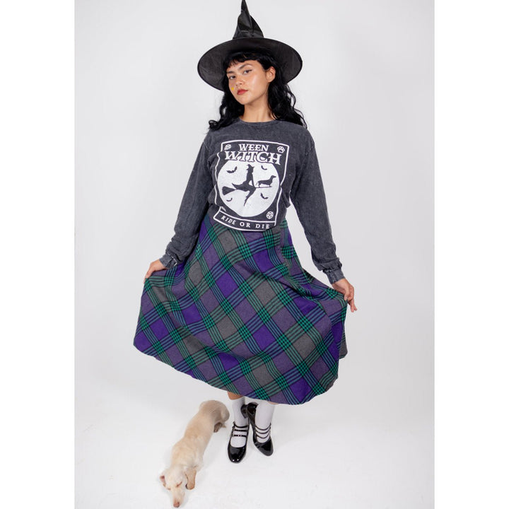 ween witch unisex long sleeve tee | black mineral wash - bean goods