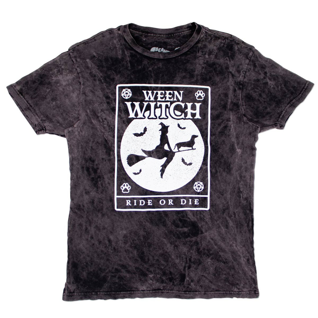 ween witch unisex tee | black mineral wash - bean goods