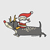 red nose weendeer sticker