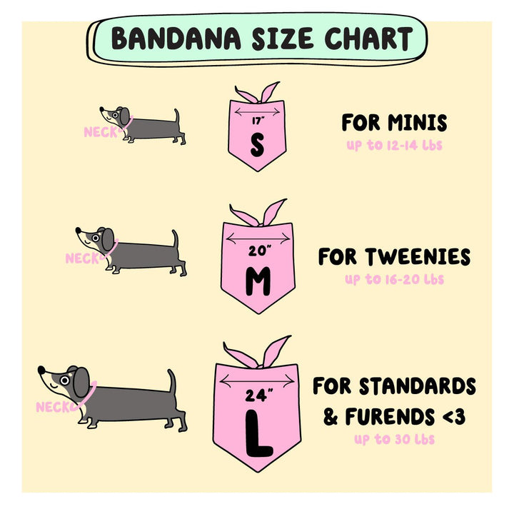 weenie babies dog bandana - bean goods