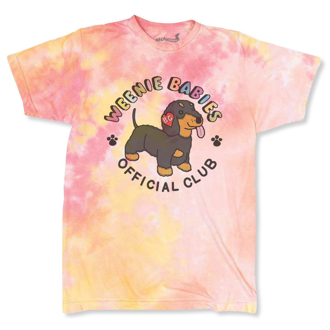 weenie babies unisex tee | sherbet tie-dye - bean goods