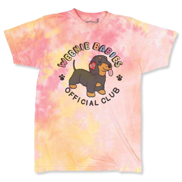 weenie babies unisex tee | sherbet tie-dye - bean goods