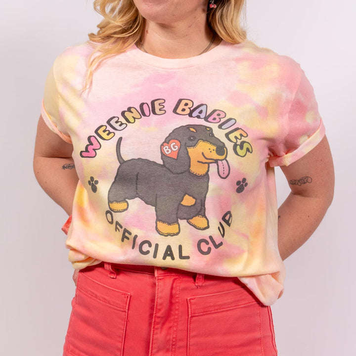 weenie babies unisex tee | sherbet tie-dye - bean goods