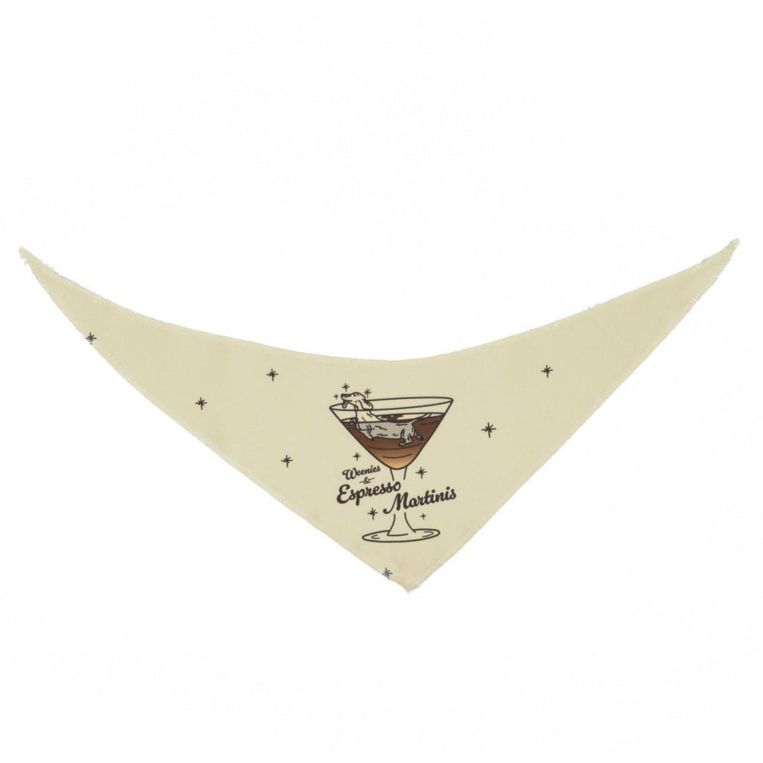 weenies & espresso martinis bandana - bean goods