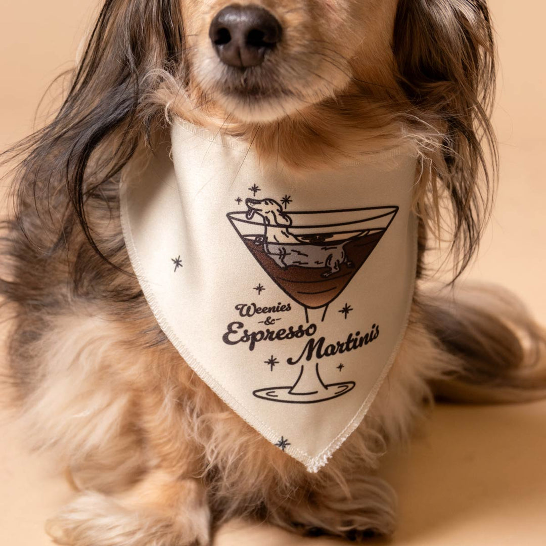 weenies & espresso martinis bandana - bean goods