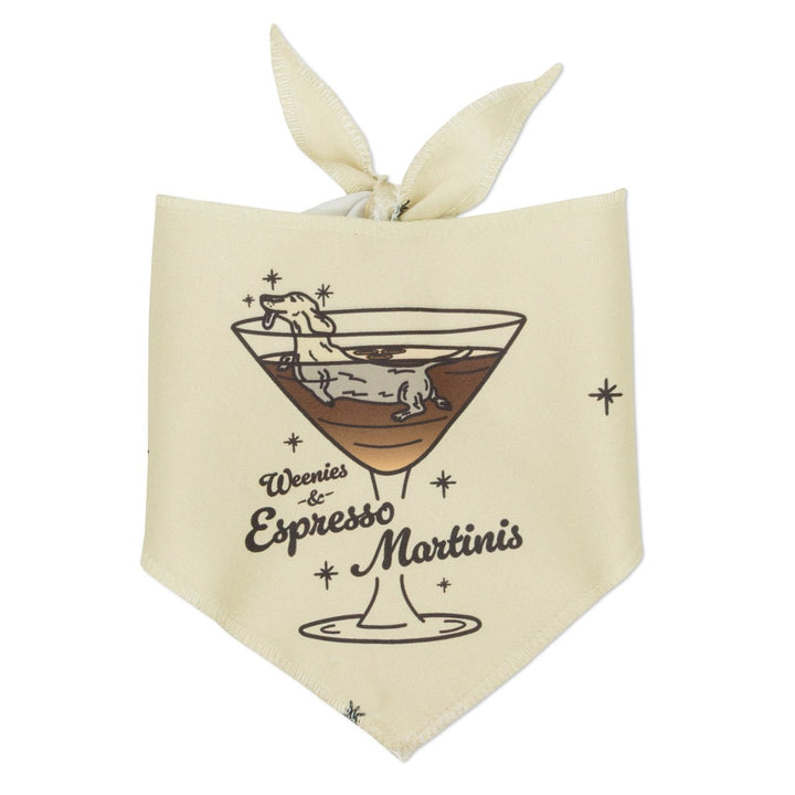 weenies & espresso martinis bandana - bean goods