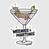 weenies & martinis sticker