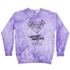 weenies & martinis unisex crew sweatshirt | purple puptini