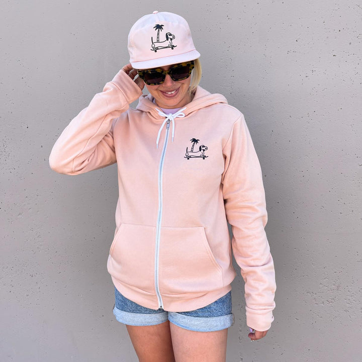 WEENS unisex zip up hoodie | peach - bean goods