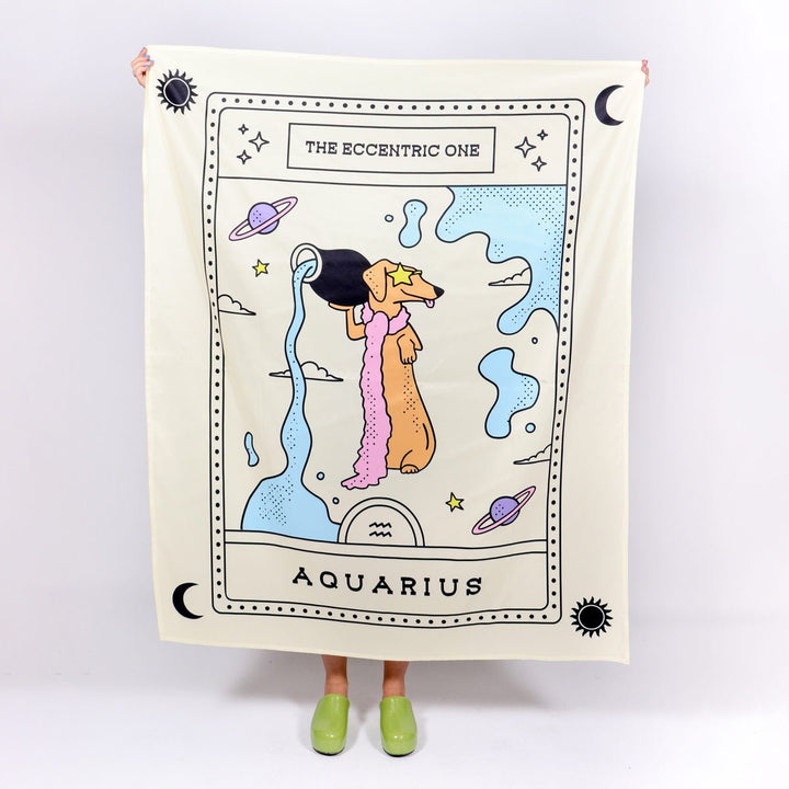 weenstrology wall tapestry | aquarius - bean goods