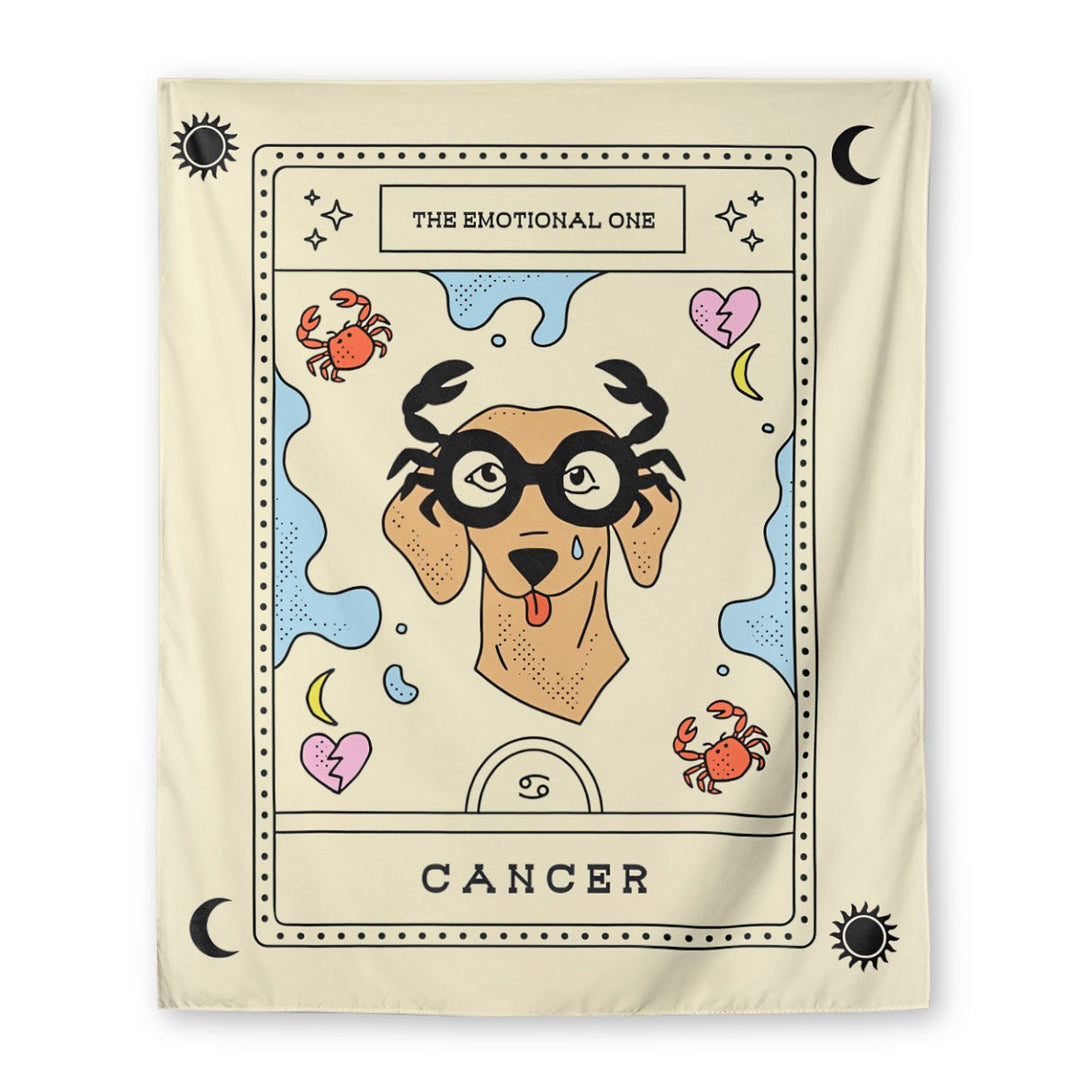 weenstrology wall tapestry | cancer - bean goods