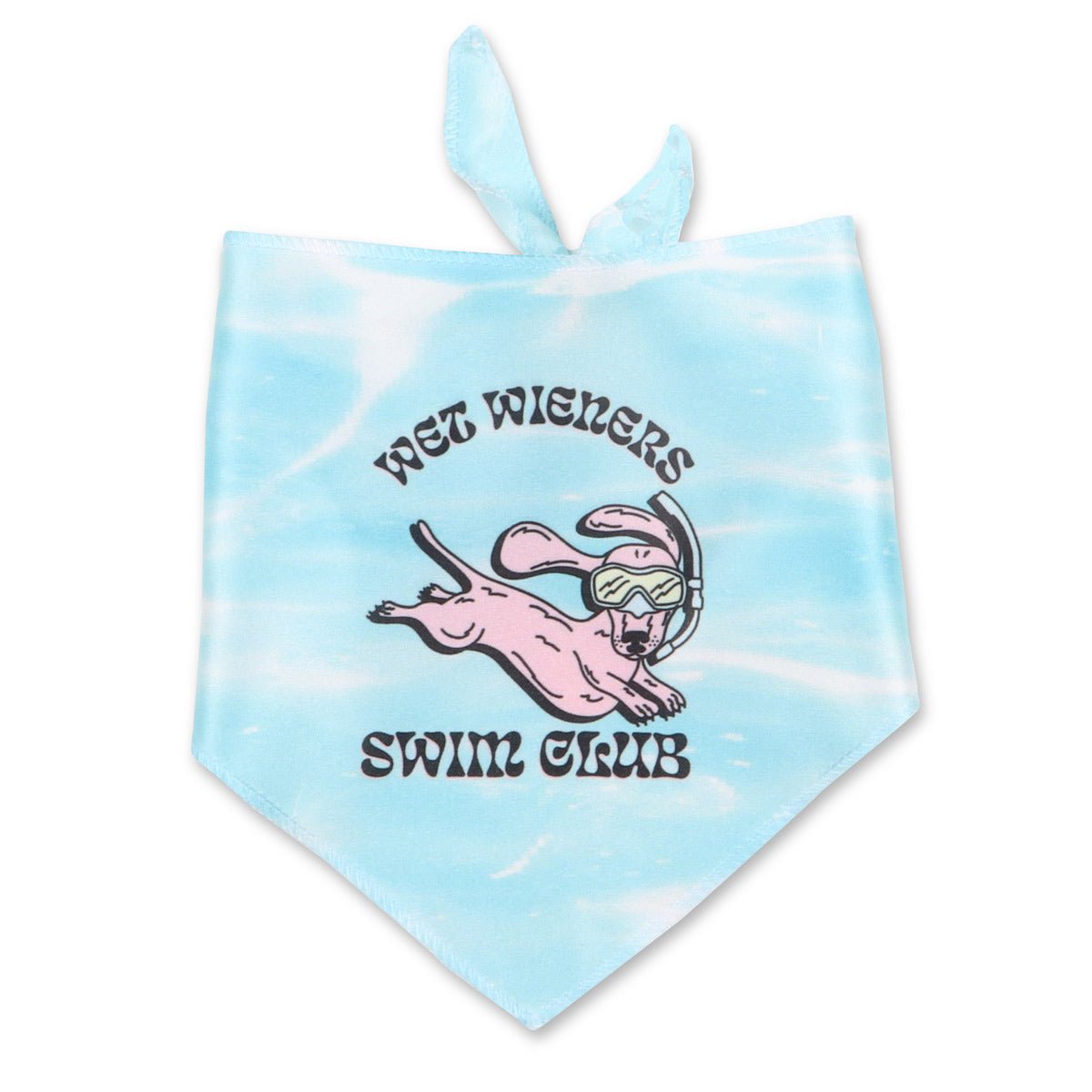 wet wieners swim club dog bandana - bean goods