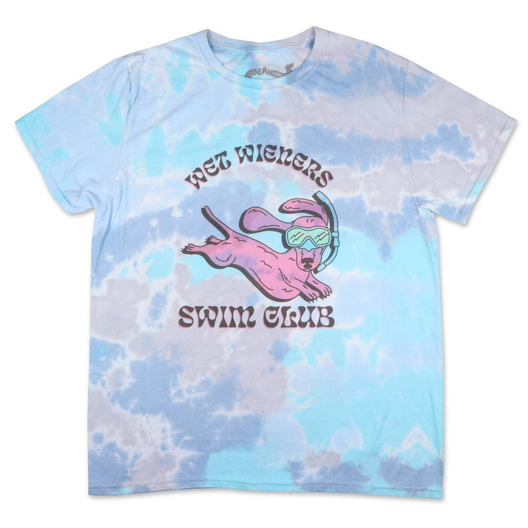 wet wieners swim club unisex tee | tie-dye - bean goods