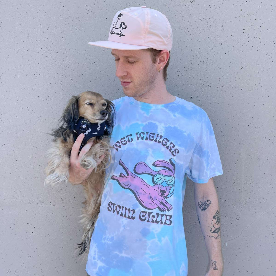 wet wieners swim club unisex tee | tie-dye - bean goods