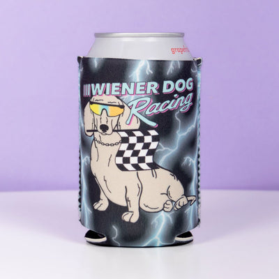 wiener dog racing can cooler - bean goods