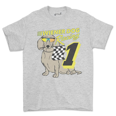 wiener dog racing unisex tee - bean goods